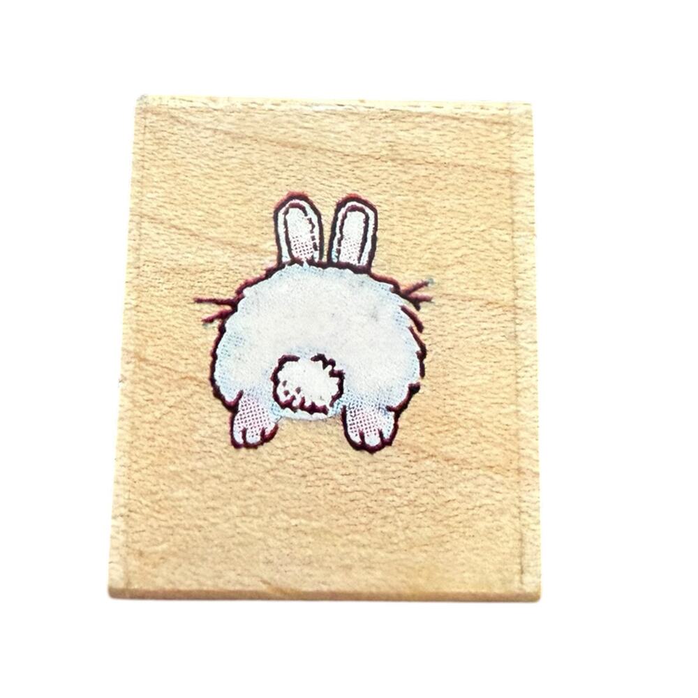 All Night Media 1987 Bunny Tail Cottontail 351A Rubber Stamp